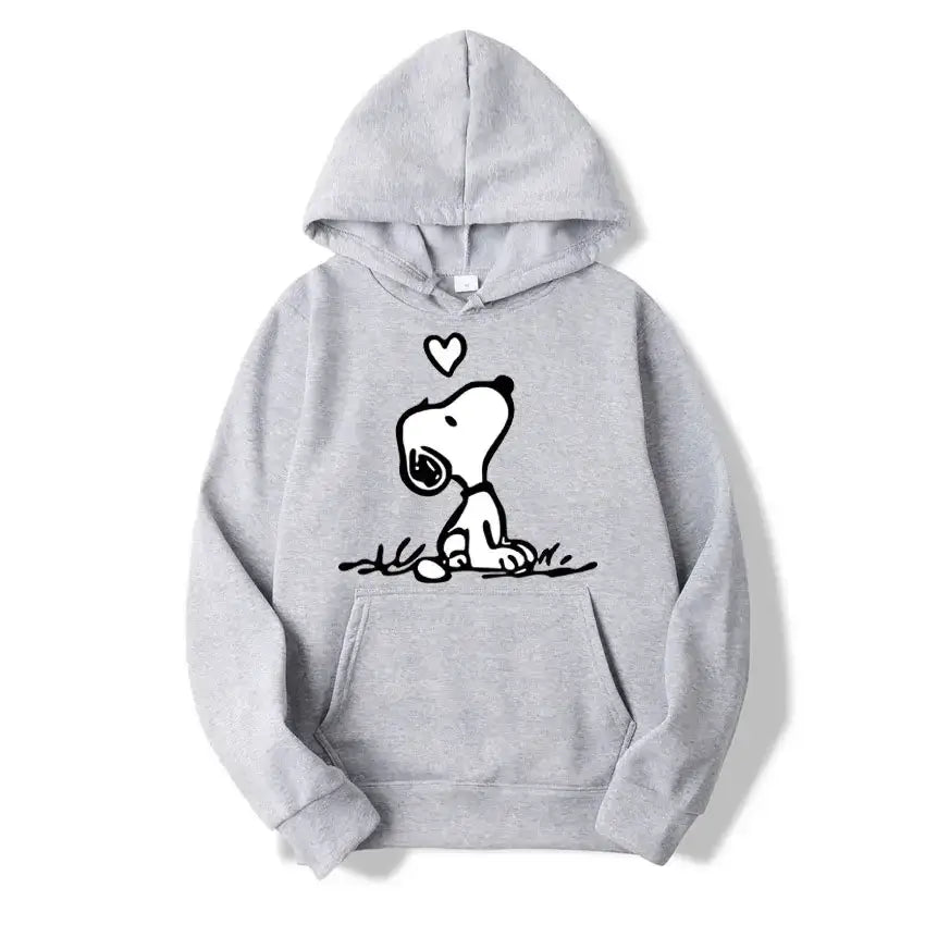 American Cartoon Comics Snoopy Hoodie Women Man Pullover Tops Spring Autumn Men 2024 New Casual Couple Sweatshirt