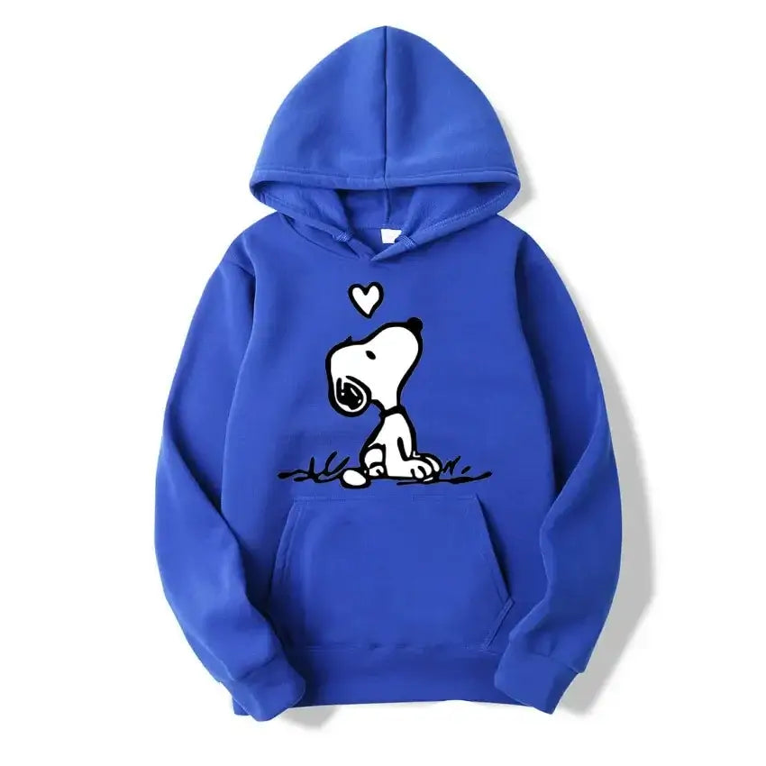 American Cartoon Comics Snoopy Hoodie Women Man Pullover Tops Spring Autumn Men 2024 New Casual Couple Sweatshirt