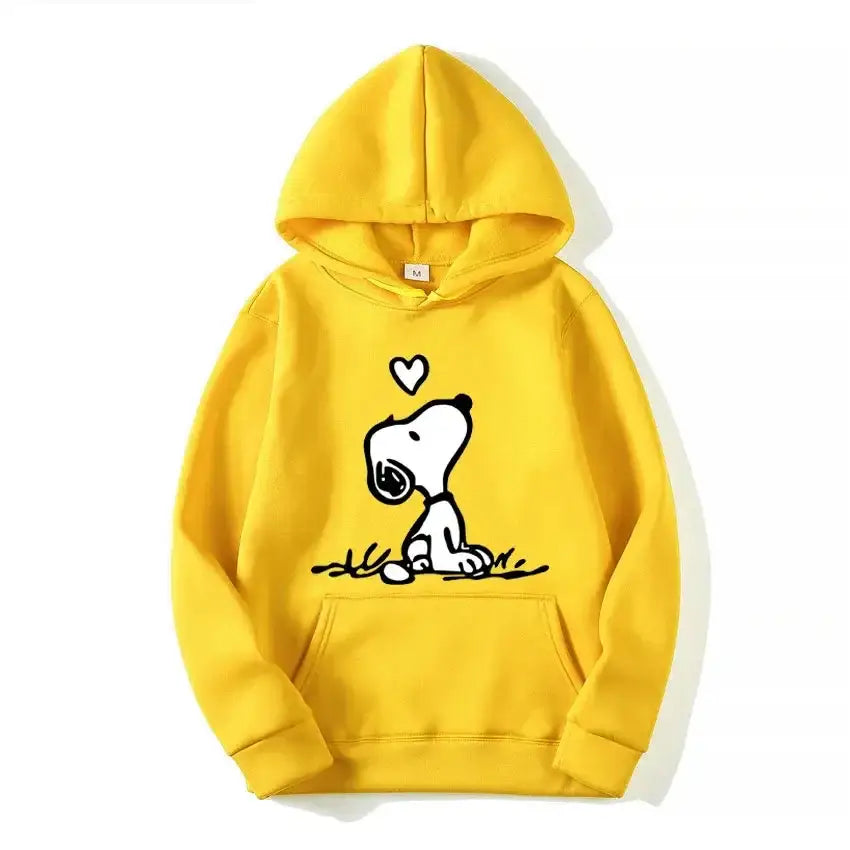 American Cartoon Comics Snoopy Hoodie Women Man Pullover Tops Spring Autumn Men 2024 New Casual Couple Sweatshirt