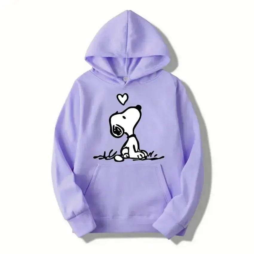 American Cartoon Comics Snoopy Hoodie Women Man Pullover Tops Spring Autumn Men 2024 New Casual Couple Sweatshirt