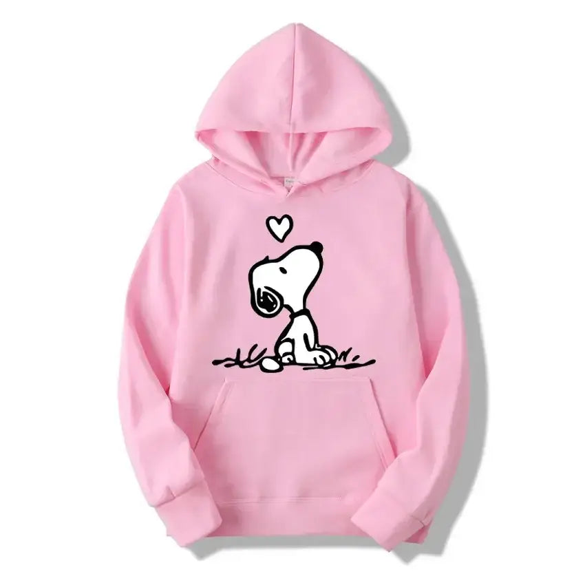 American Cartoon Comics Snoopy Hoodie Women Man Pullover Tops Spring Autumn Men 2024 New Casual Couple Sweatshirt