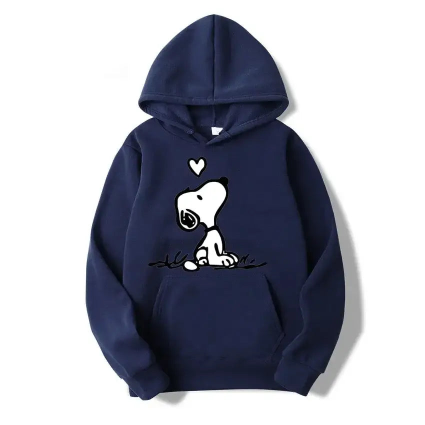 American Cartoon Comics Snoopy Hoodie Women Man Pullover Tops Spring Autumn Men 2024 New Casual Couple Sweatshirt