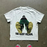 American Hip-Hop Character T-Shirt – Unisex Oversized Harajuku Gothic Retro Y2K Top - 5 / XXL