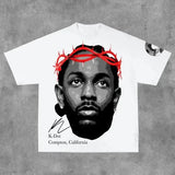 American Hip-Hop Character T-Shirt – Unisex Oversized Harajuku Gothic Retro Y2K Top - 4 / XL