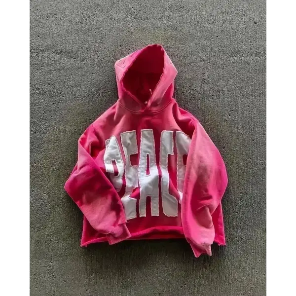 Y2K Hip Hop Zipper Hoodie – Vintage Loose Fleece Casual Unisex Sweatshirt - 1 12 / XXL