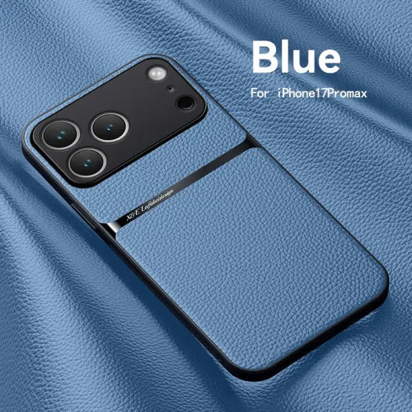 Amour Phone Case For iPhone 17 16 13 12 11 Pro Max 16E Leather Pattern Cases For iPhone 17 Air 15 14 Pro Max 16 Plus