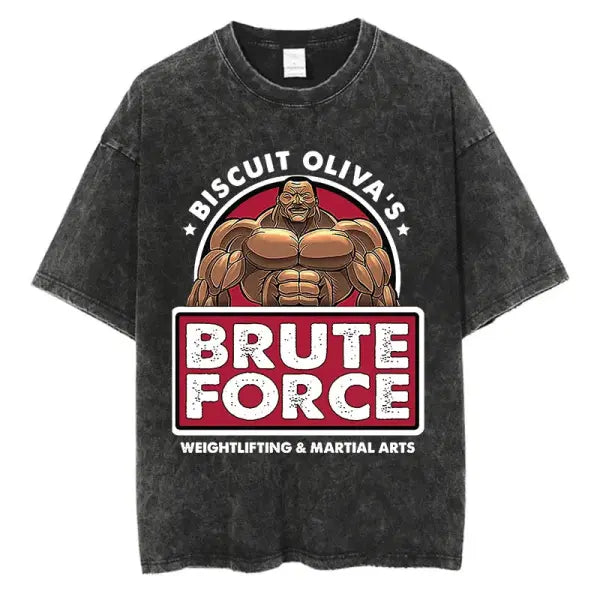 Anime Baki Haman Tshirts Harajuku Vintage 100% Cotton 2024 New Washed T Shirt For Men Hip Hop Streetwear Oversize