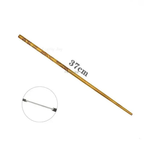 Wooden martial arts staff or bo, 37cm, for Anime Cosplay Metal Core Magic Wand enthusiasts