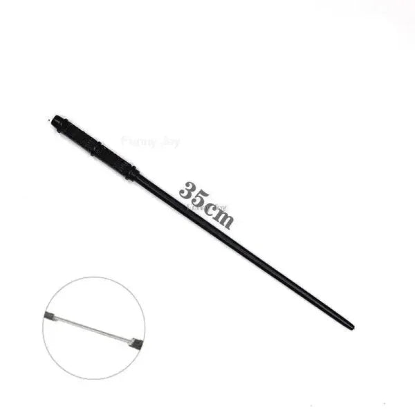 Black telescopic baton 35cm for Anime Cosplay Metal Core Magic Wand enthusiasts