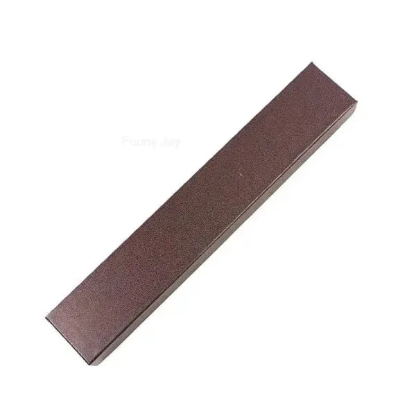 Brown rectangular sanding block used with Anime Cosplay Metal Core Magic Wand