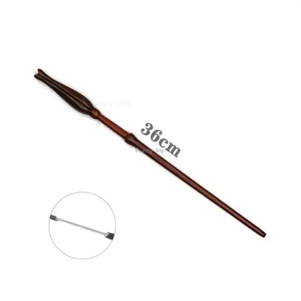 Brown wooden wand measuring 36 centimeters for Anime Cosplay Metal Core Magic Wand