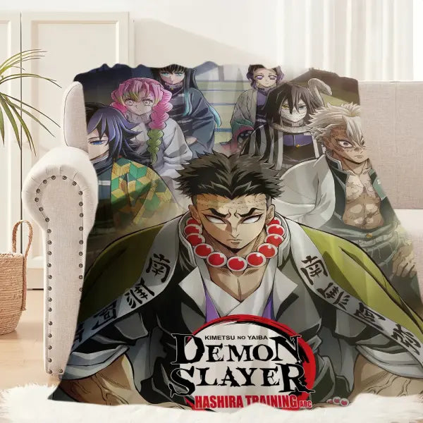 Anime D-Demon S-Slayer To the Hashira Training Blanket Plush Nap Sofa rug for Warm Office Bedroom Birthday Home Travel