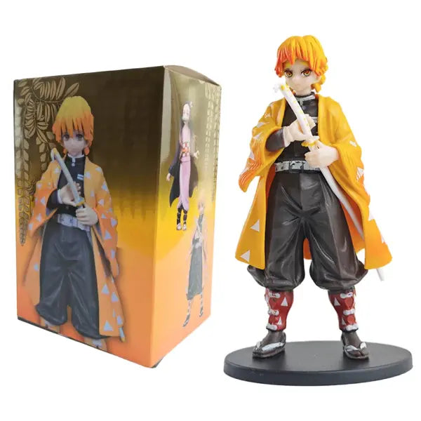 Anime Demon Slayer Kimetsu no Yaiba Figure Kamado Tanjirou Action Figure Agatsuma Zenitsu Nezuko Warrior PVC Model Toys