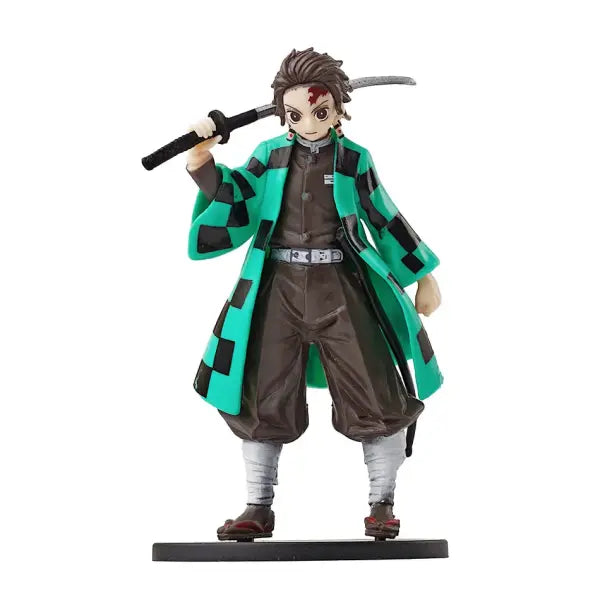 Anime Demon Slayer Kimetsu no Yaiba Figure Kamado Tanjirou Action Figure Agatsuma Zenitsu Nezuko Warrior PVC Model Toys