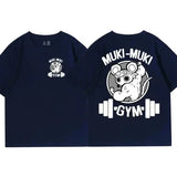 Demon Slayer Uzui Tengen T-Shirt – Unisex Oversized Anime Gym Tee with Muscular Mouse Print - 5 / XXL