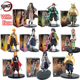 Anime Figure Kamado Tanjirou Nezuko Demon Slayer Figure Action Figures PVC Model Toys Zenitsu Figurine Inosuke Kimetsu
