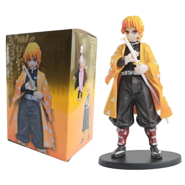 Anime Figure Kamado Tanjirou Nezuko Demon Slayer Figure Action Figures PVC Model Toys Zenitsu Figurine Inosuke Kimetsu
