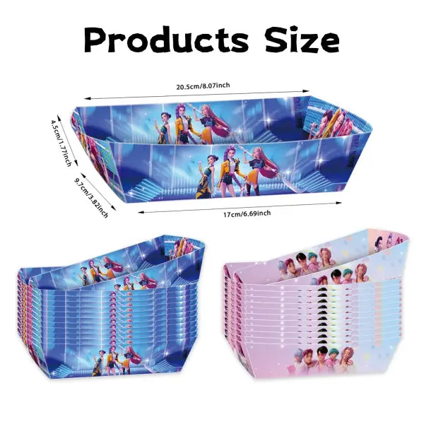 Anime Movie Kpops Demons Hunte Party Favors Slap bracelet Gift Bag tattoo Sticker Card Balloons Birthday Party Decora