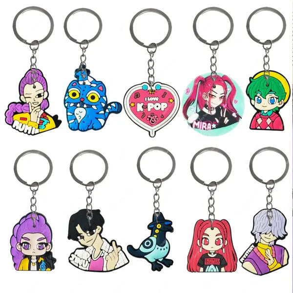 Anime Movie Kpops Demons Hunte Party Favors Slap bracelet Gift Bag tattoo Sticker Card Balloons Birthday Party Decora