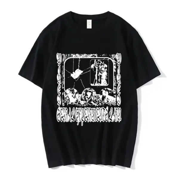 Serial Experiments Lain Anime T-Shirt – Unisex Manga Graphic Sci-Fi Short Sleeve Tee - 03617 / L