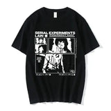Serial Experiments Lain Anime T-Shirt – Unisex Manga Graphic Sci-Fi Short Sleeve Tee - 03613 / XXXL