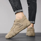 Ankle Boots For Men 2025 Spring Man Casual Sneakers Non Slip Khaki Work Mens Shoe Short Boots Loafers Lace Up