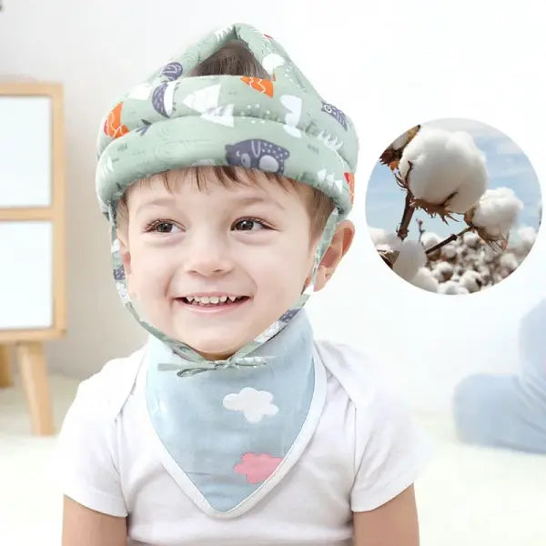 Adjustable Cotton Baby Safety Helmet and Soft Protective Hat