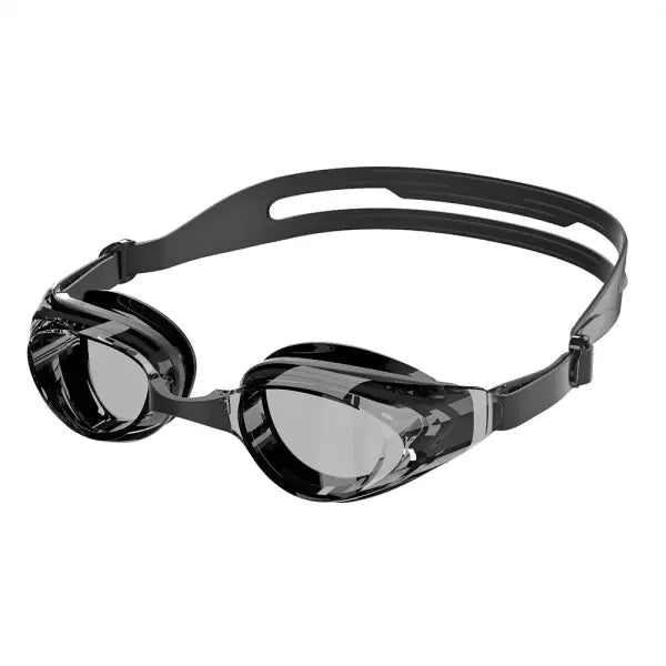 Anti-fog Swim Goggles Adult Size UV Protection No Leaking Eyewear - Black Gray
