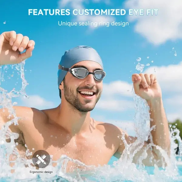 Anti-fog Swim Goggles Adult Size UV Protection No Leaking Eyewear