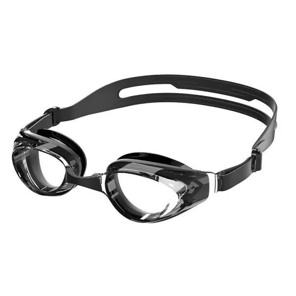 Anti-fog Swim Goggles Adult Size UV Protection No Leaking Eyewear - Clear Black