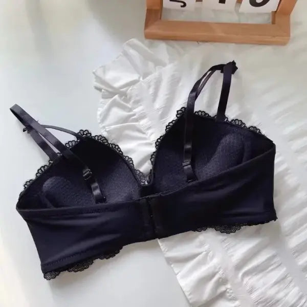 Anti Sagging Bralette Mujer Seamless Bras for Women Sexy Lingerie Korean Push Up Bra Brassiere Black Underwear Cute