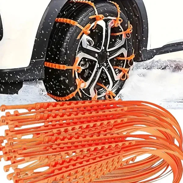 Anti-Skid Snow Chains for Cars and Trucks Winter Emergency 10pcs Set - Himpall