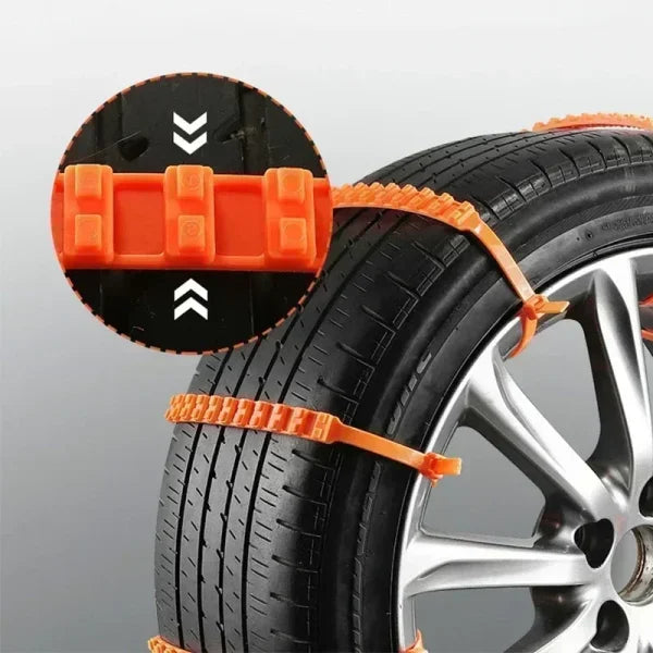 Anti-Skid Snow Chains for Cars and Trucks Winter Emergency 10pcs Set - Himpall
