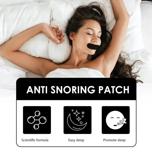 Anti-Snoring Mouth Tape – Nighttime Sleep Strip to Reduce Snoring & Improve Mouth Breathing for Adults