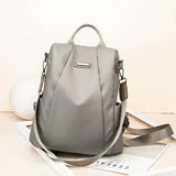 Anti-theft backpack women’s bag 2024 new Korean version trendy fashion bag nylon canvas oxford cloth backpack