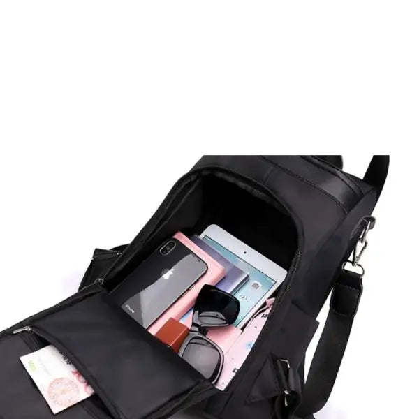 Anti-theft backpack women’s bag 2024 new Korean version trendy fashion bag nylon canvas oxford cloth backpack