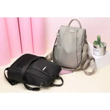 Anti-theft backpack women’s bag 2024 new Korean version trendy fashion bag nylon canvas oxford cloth backpack