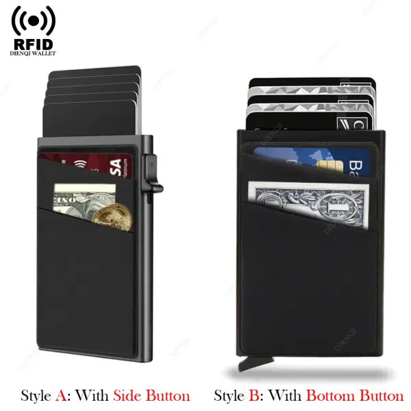 Protection Aluminum Metal Card Holder Minimalist Wallet