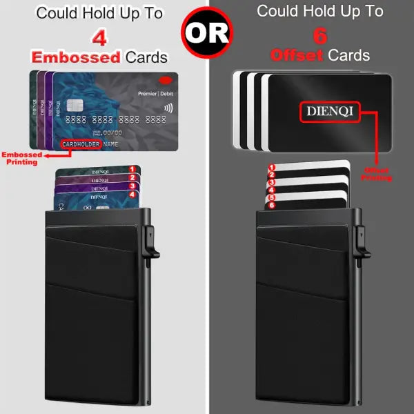 Protection Aluminum Metal Card Holder Minimalist Wallet