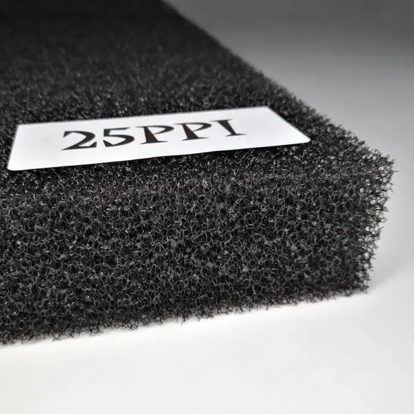 Practical Biochemical Sponge Aquarium Filter Black Foam Pond Filtration & Decoration - 25PPI / 50cmx50cmx2cm
