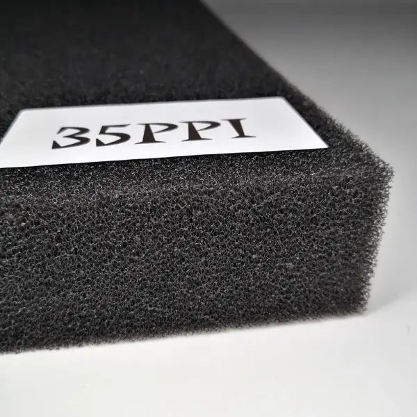 Practical Biochemical Sponge Aquarium Filter Black Foam Pond Filtration & Decoration - 35PPI / 50cmx50cmx5cm