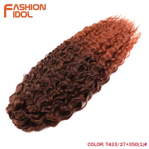 Ariel Synthetic Twist Crochet Hair – 24" Water Wave Braiding Extension - Himpall