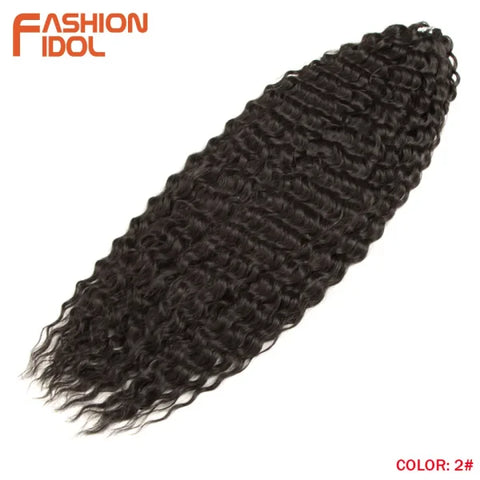 Ariel Synthetic Twist Crochet Hair – 24" Water Wave Braiding Extension - Himpall