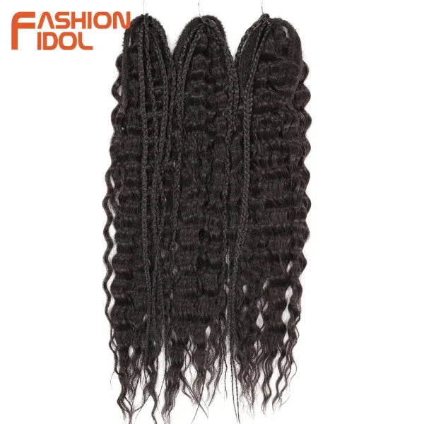 Ariel Synthetic Twist Crochet Hair – 24" Water Wave Braiding Extension - Himpall