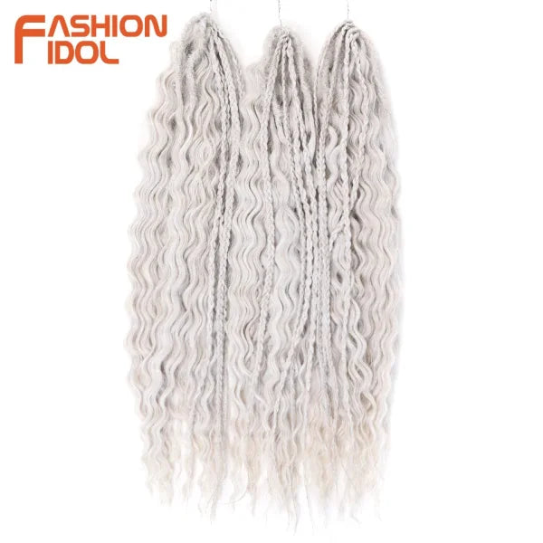 Ariel Synthetic Twist Crochet Hair – 24" Water Wave Braiding Extension - Himpall