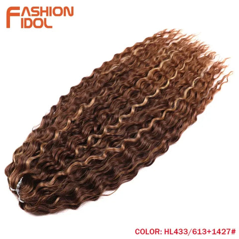 Ariel Synthetic Twist Crochet Hair – 24" Water Wave Braiding Extension - Himpall