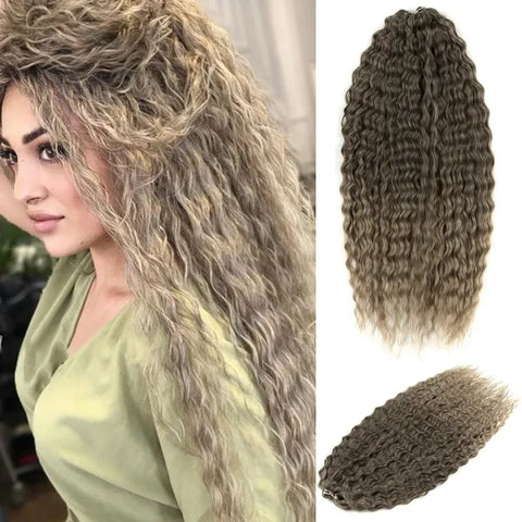 Ariel Synthetic Twist Crochet Hair – 24" Water Wave Braiding Extension - Himpall