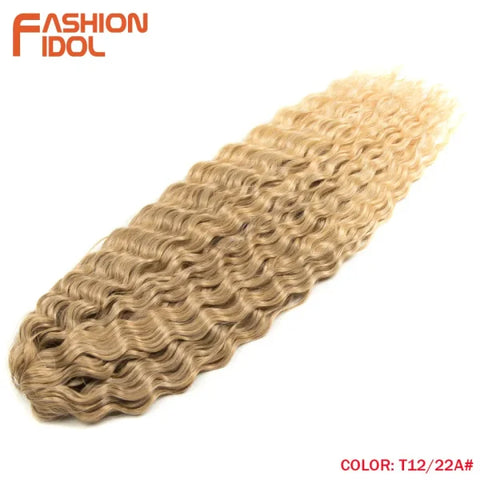 Ariel Synthetic Twist Crochet Hair – 24" Water Wave Braiding Extension - Himpall