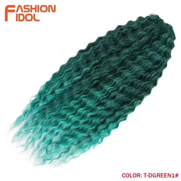 Ariel Synthetic Twist Crochet Hair – 24" Water Wave Braiding Extension - Himpall