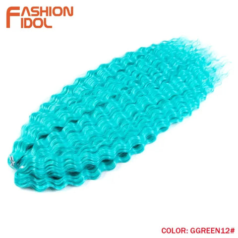Ariel Synthetic Twist Crochet Hair – 24" Water Wave Braiding Extension - Himpall